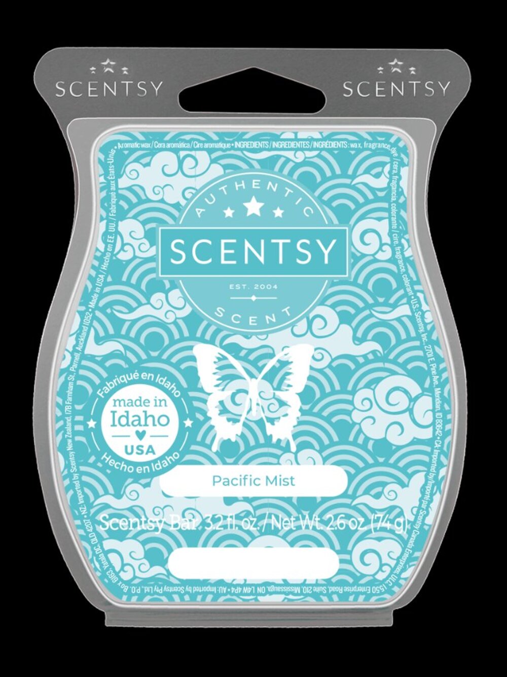 Scentsy PACIFIC MIST Scented Wax Bar Melt New